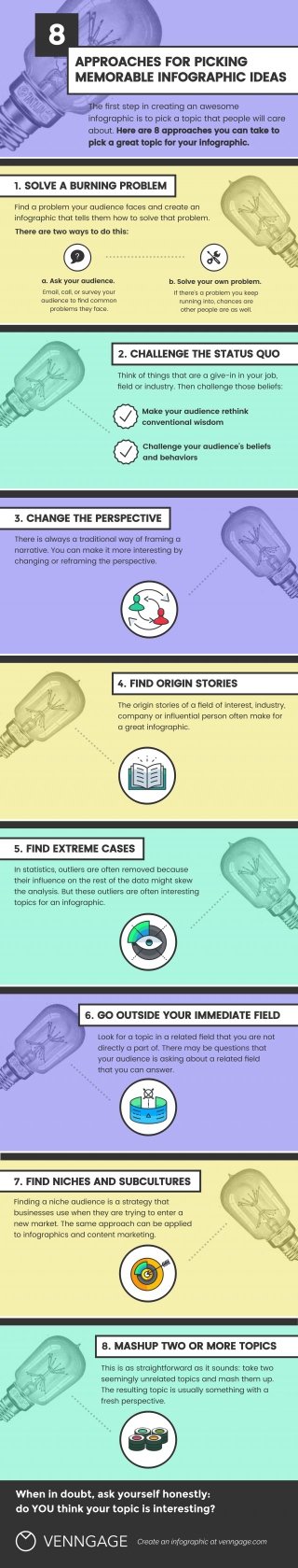 Illustration for article titled 8 Ways to Come Up With Unique Infographic Ideas